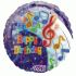 Musical Notes Prismatic Foil Balloon  - 18 inches