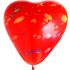 16 inch Printed Heart Shaped Red Latex Balloons (Pack of 10)