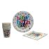 Birthday Party Supplies Set Plates, Cup and Napkin -Set of 10 