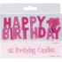 1st Birthday - Baby Girl - Toothpick Candle