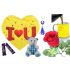 Yellow Heart Valentine Comboo (Pack Of 7)
