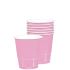 Solid Pink Plastic Cups (Pack Of 20)