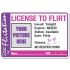 License To Flirt Button