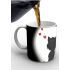 Black & White Cat Print Valentine Mug