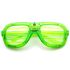 Flashing LED Shutter Shades Glasses (Green)