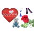 Love Me Print With Red Background  Valentine Combo (Pack Of 7)