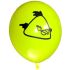 Angry Birds Printed Latex Balloons ( Yellow) - Pack Of 5