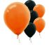 Orange & Black Halloween Latex Balloons - Set of 20