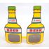 Beer Bottle Shaped Party Shades (Yellow)