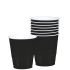 Solid Black Plastic Cups (Pack Of 20)