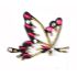 Crystal Body Tattoo (Magenta & Golden Butterfly)