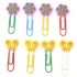 Assorted Flower & Butterfly Designs Clips (Pack Of 8)