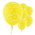 Happy B'day With Frills Latex Balloons (Yellow) - Pack of 5