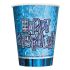 Glitz Birthday Premium Paper Cups (Blue) - Pack Of 8