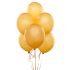 Premium Golden Metallic Latex Balloons (Pack Of 10)  - 12