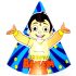 Chhota Bheem Paper Party Hats (Pack Of 10)