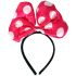 Funny Polka Dots Bow Headband (Pink)