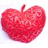 Love You Printed LED Heart Shape Cushion - Red
