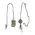  Antique Silver Toned Necklace ( Set Of 2)
