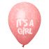 It's a Girl Latex Balloons (Pink) - Pack of 5