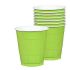 Solid Kiwi Green Plastic Cups (Pack Of 20)
