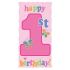 Fun At One Girl - 1st Birthday Door Sign (Pink)