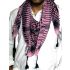 Pink And Black Arafat Scarf