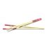 Pink Flower Print Wooden Chopsticks (Set of 10)
