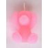 Teddy Bear Candle-Pink