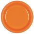 Solid Orange Plastic Dinner Plates ( Pack Of 20)