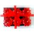 Red Diamond Shaped Floating Candles (Pack of 6)