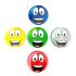 Smiley Face Pin Badges (Pack of 5)