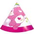 Happy Birthday Teddy Bear Cone Hats - Pink (Pack of 10)