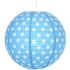 Turquoise Polka Dots Paper Lantern 14