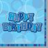 Glitz Birthday Premium Paper Napkins (Blue) - Pack Of 16