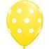 Polka Dots Latex Balloons (Yellow) - Pack of 5 - 18