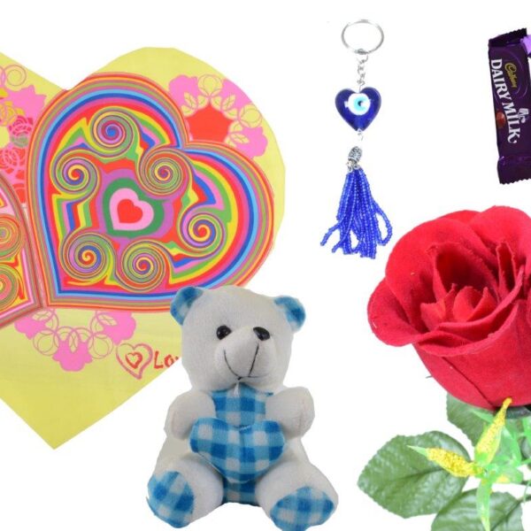 Multi Design Heart Print Valentine Combo (Pack Of 6)