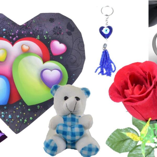 Multi Coloured Heart Valentine Combo (Pack Of 7 )