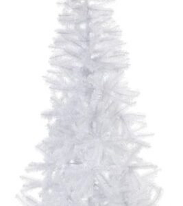 Artificial Snow Christmas Tree With Lights & Ornaments - Easy To Assemble (5 Feet)