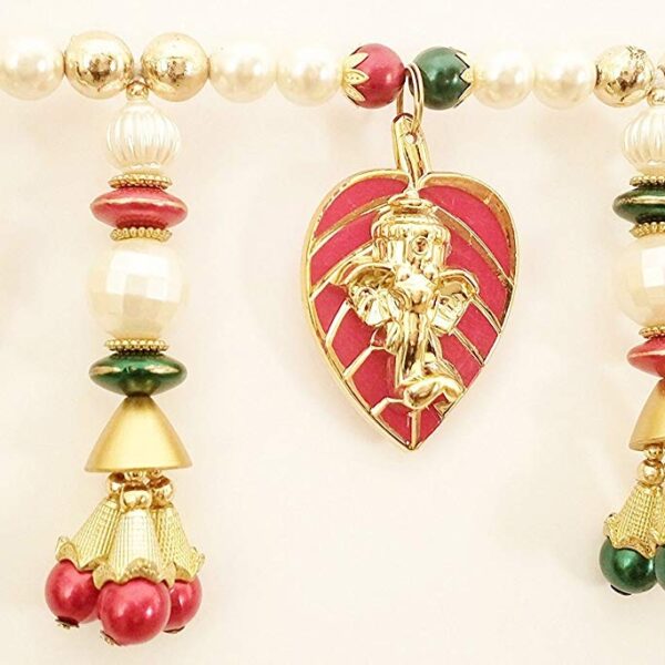 Traditional Multicolor Pan Ganesh Beads Handmade Door Hanging
