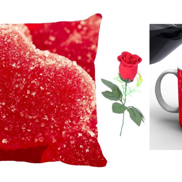 Beautiful Heart Valentine Cushion Combo