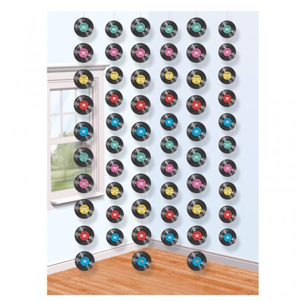 Rock and Roll String Decoration - 6ct