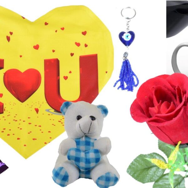 Yellow Heart Valentine Comboo (Pack Of 7)