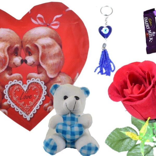 Cute Puppy With Heart Valentine Combo (Pack Of 6)