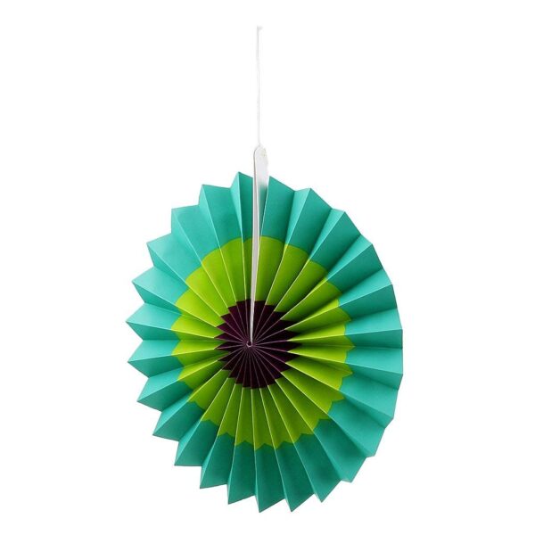 Imported 6pcs Home Garland Decor Hollowed Pinwheel Flower Tissue Paper Fan Flower