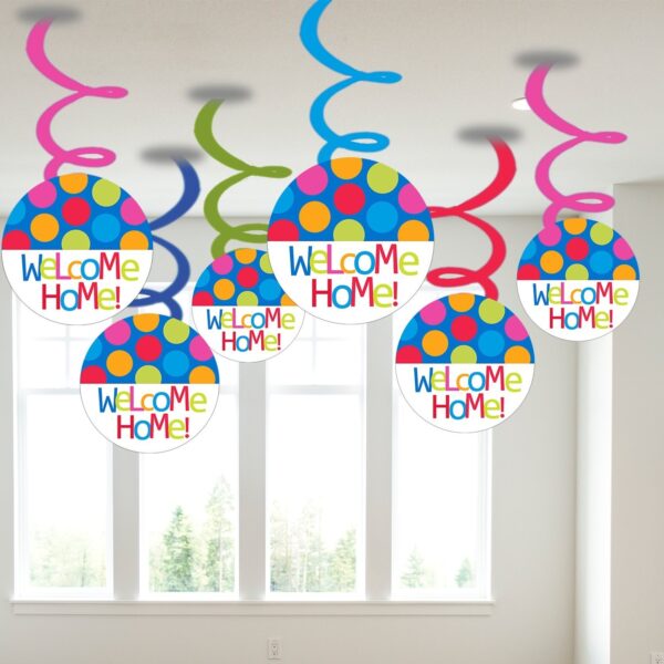 Welcome Home Swirls/Baby Shower for Girl and Boys (Multicolour) - 6 Pieces