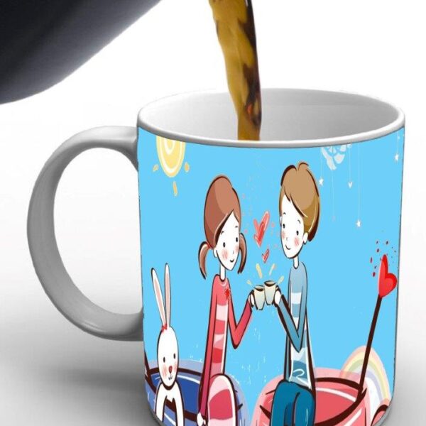 Cute Couple Designe Print Valentine Mug
