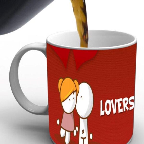 Lovers Print Valentine Mug