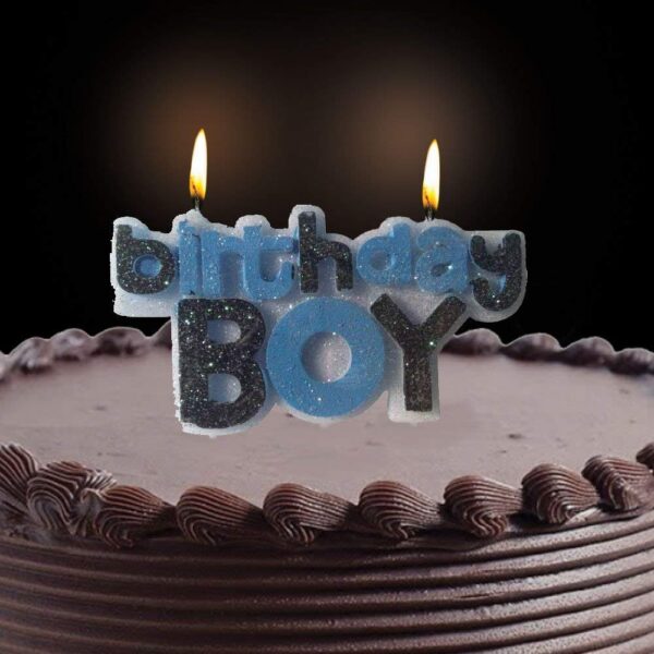 Birthday Boy Candle for 1st Birthday Party Supplies