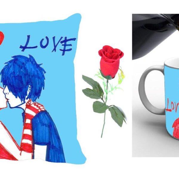 Couple Valentine Cushion Combo